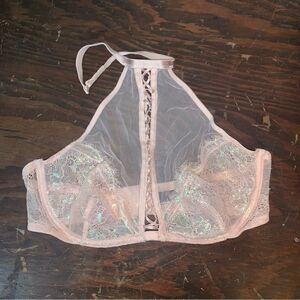 Victoria’s Secret Mesh High Neck Bralette Small